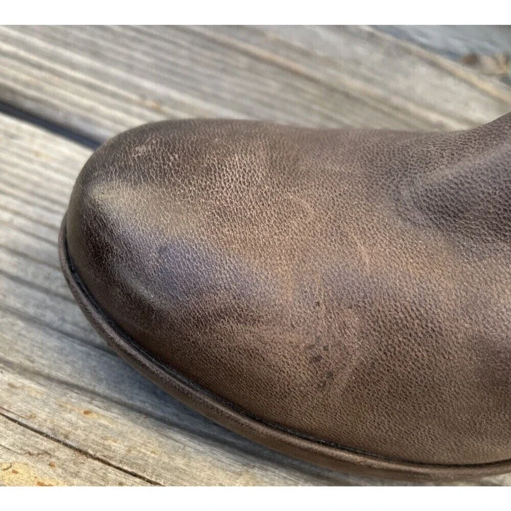 Dansko Marcia Women's 41 US 10.5-11 Brown Leather Ankle Booties Heeled